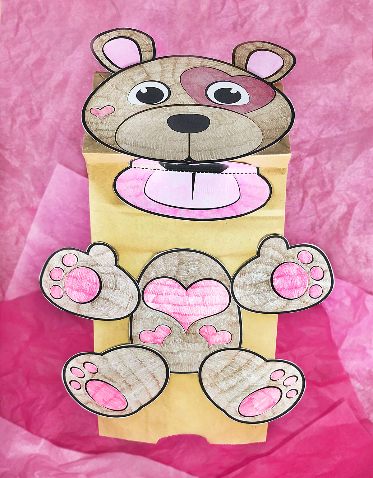 Printable Valentine Bear